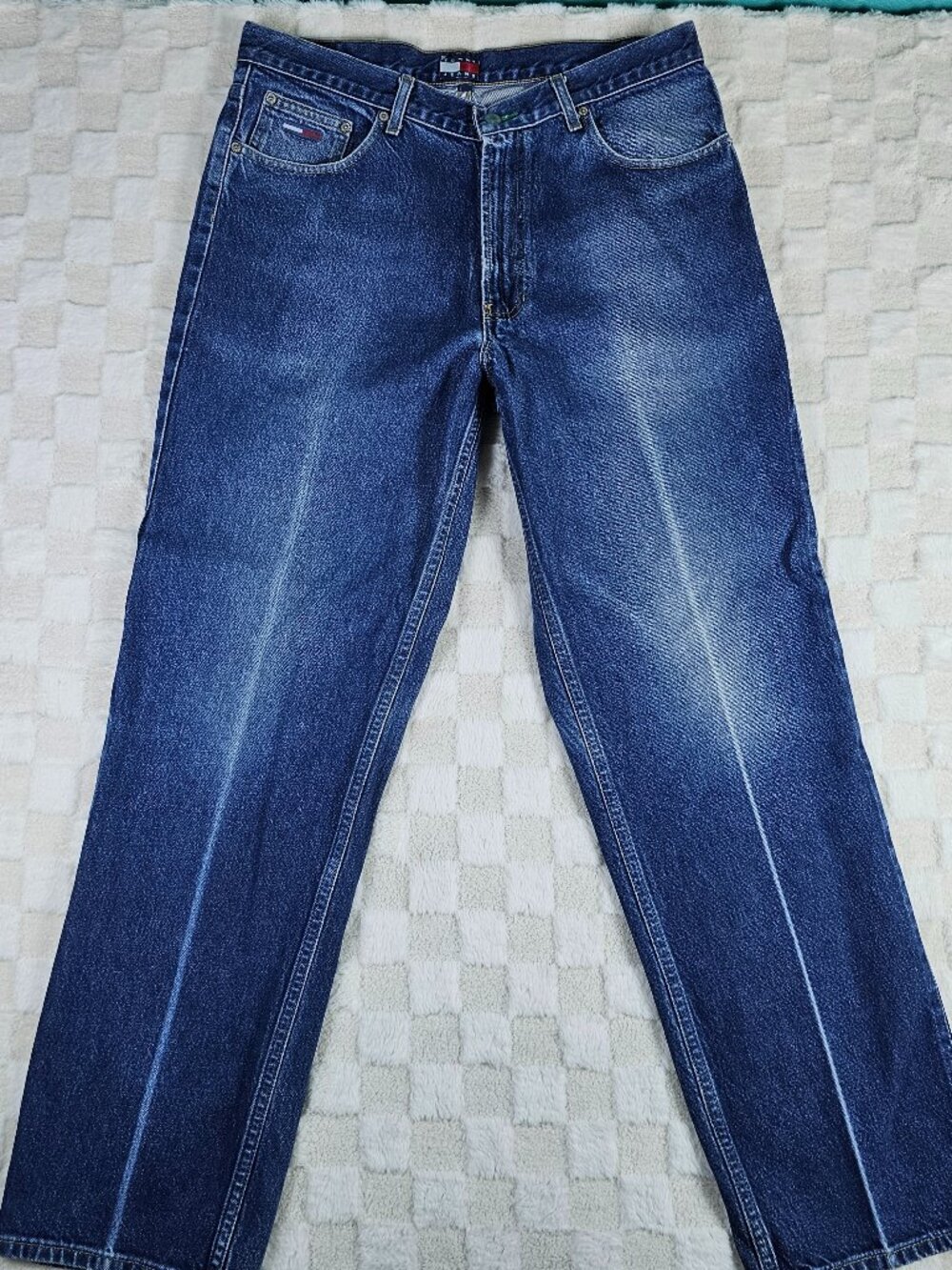 Vintage 90s Tommy Hilfiger Jeans Flag Logo Belt Loop 36/34